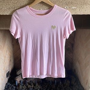 Sunday Best Women's gold heart T-shirt